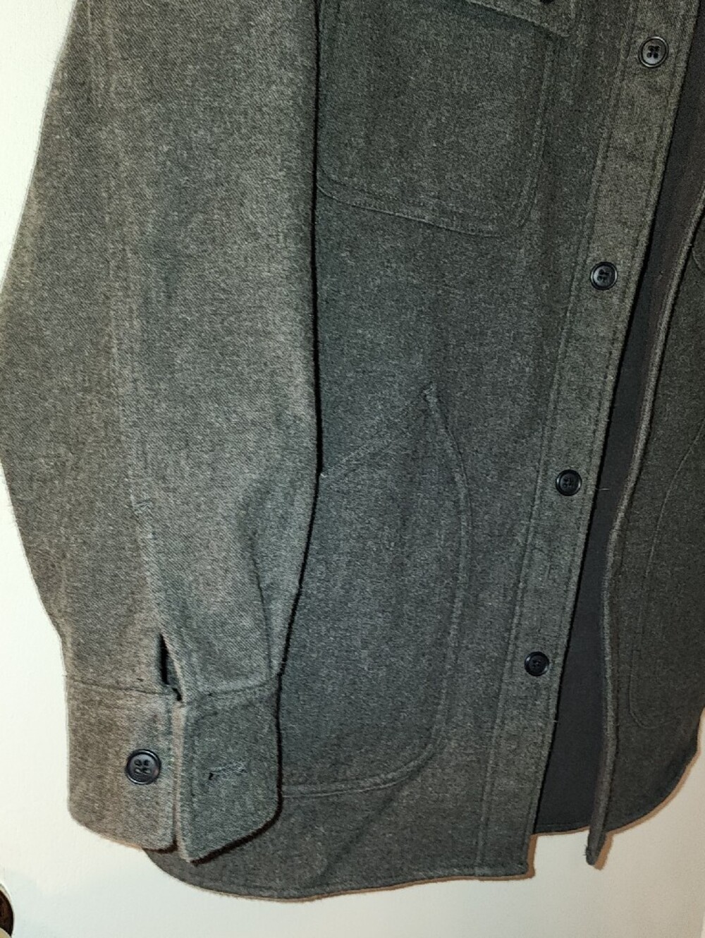 Woolrich Men's Olive Green Military Field Coat - Picture 3 of 6